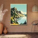Lake & Mountains Landscape
