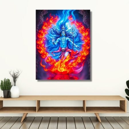 Lord Shiva in Fiery Aura