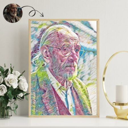 Customized Portraits with Radiant Watercolor Effect