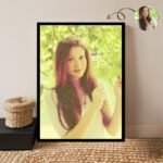 Beautiful Portrait with Vivid Watercolor Effect