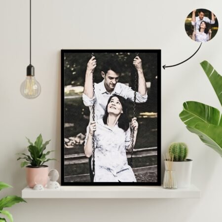 Premium Personalized Cross Hatch Art Portraits