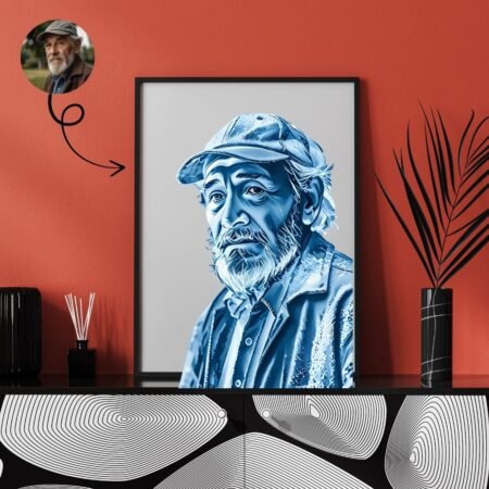 Personalized Wax Effect Deep Freeze Portraits
