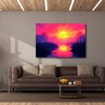 Golden Sunset Reflecting on the Lake
