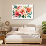 Bright Blooms with Green Leaves