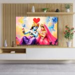 Radha Krishna's Serene Moment Artwork - Image 2