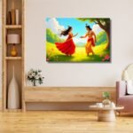 Radha & Krishna in a Loving Embrace