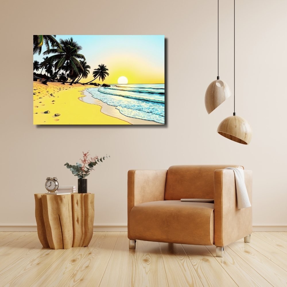 tropical beach sunset