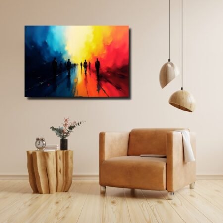 Human Flow in Abstract Motion