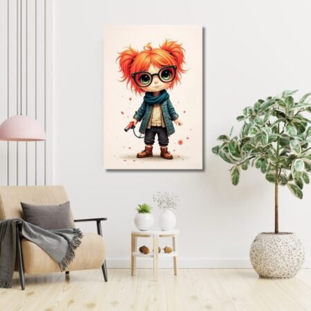 Trendy Girl in Cute Eyewear