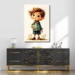 Boy Standing in Field