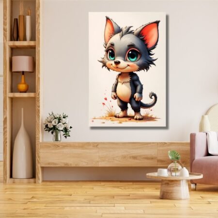Cute Cat Posing Art