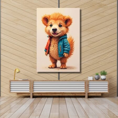 Furry Friend Wearing Jacket
