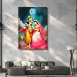 Radha Krishna with Clouds