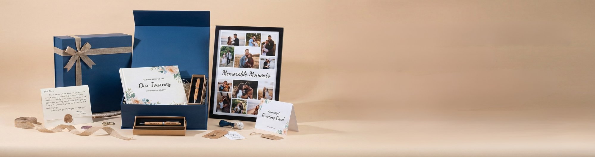 Gift Box With a Personalized Card, Poster & Book